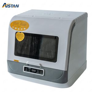Dishwashers DWST05 Counter Top Mini Electric Dish Plate Washer Kitchen Dish Washing Machine for Home Use