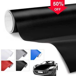 Araba 30x100cm Siyah Mat Vinil Film Araba Vücut Dikkatli Çıkarımlar Dış ve İç Dekorasyon Kendinden Yapışkan Çıkartmalar Diy sarma film