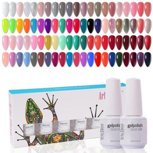 Комплекты Arte Clavo 8ml Glain Gel Plock Kit 6pcs/Set Seak Off UV светодиодный гель Поличный набор Полу постоянного лака для ногтевого искусства.