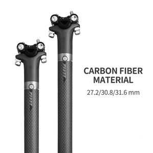 Bike Saplar Marka İki Cıvata Tarzı Ud Mat Tam Karbon Fiber Bisiklet Seatpost Roadmtb Bisiklet Koltuğu Post Parçaları 230606