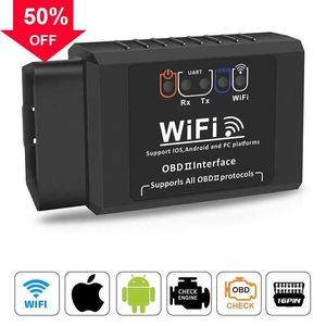 Новый 1*v1.5 Wi -Fi obdii ELM327 OBD2 Auto Scanner для iPhone Android PC Проблемы с ПК.