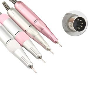 Nail Art Equipment Professional Electric Manicure Machine Stainless Steel Pen Handle 35000RPM Drill Accessory 230606