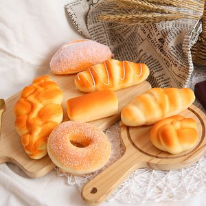 Novelty Games Squishy Food Creative Simulation Bread Toast Donuts Slow Rising Squeeze Stress Relief Toys Spoof Tease People Desktop Decoration 230607