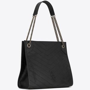 Orijinal deri malzemeden yapılmış büyük kapasiteli el çantası, metal zincir, kadın iş çantası, alışveriş çantası, eğlence seyahat çantası, siyah