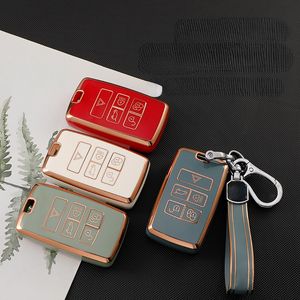 Placcatura TPU Car Key Case Cover Ring per Land Rover Range Rover Discovery 5 Sport per JAGUAR XE XF XJ F E-Pace F-Pace Accessori