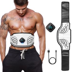 Core Abdominal Trainers Electronic Abs Toning Training Belt EMS Trainer Waist Trimmer Muscle Stimulator Ab Fitness Equiment For Men Women 230606
