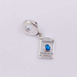 925 Серебряное открытое паспорт удручение шарм подходит для подвески Pandora Crishlace Pired Crystal Cz Moments Stone for Fit Charms Beads Bracelets Jewelry Endy Jewel