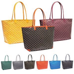 Classic Artois Tote Bag Designer Canvas Leather Zip Closure Handbag Luxury Woman Large Capacity Floating Inside Pocket Totes Shoulder Bags
