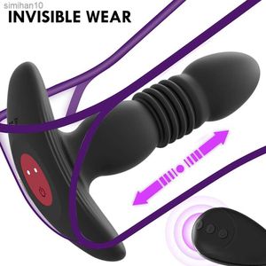 Telesik Titreşimli Butt Fiş Anal Vibratör Kablosuz Uzak Seks Oyuncakları Kadınlar İçin Kıç Anal Dildo Prostat Masajı Erkekler Buttplug L230518