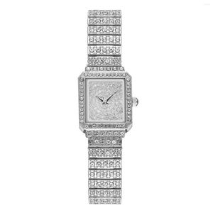 Нарученные часы женщины роскошные маленькие лица Gypsophila Diamond Shining Watch Сплаба Струна