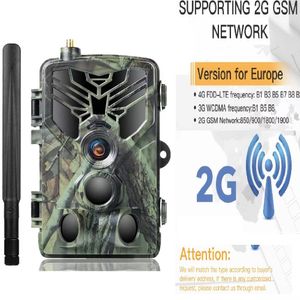 Охотничьи камеры HC-810M MMS SMS P S Suntek Trail Hunting Camera 20MP 1080p Инфракрасная беспроводная клеточная мобильная мобильная мобильная мобильная мобильная зрение
