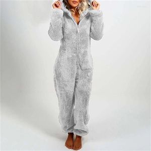 Женская мех с одной частью пижамы для женщин зимняя флисовая домашняя одежда для сна теплые утолпные сгустки косплей медведь для домашнего одежды Костюм Костюм Костюм Костюм Костюм