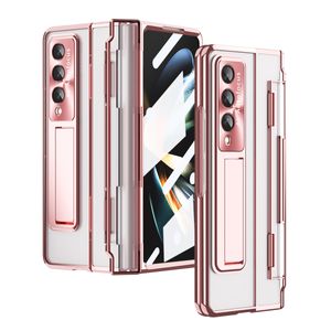 Samsung Galaxy Z Fold 4 kat 4 kat3 huawei mate x2 sihir vs oppo n2 vivo x kat2 koruyucu kabuk menteşe koruma kapağı için lüks kaplama telefon kasası