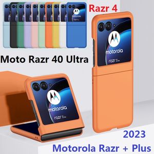 Motorola Razr 40 Ultra Razr4 Moto Razr için Mat Sert Kılıflar Plus Plus Plus Plastik Zırh Koruma Kapağı