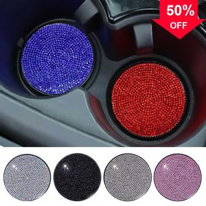 Новый автомобиль Diamond Coaster Antiplip Water Cup Pad Blingling Afinestones Coremporting Cup Cup Mat Mate Accessories