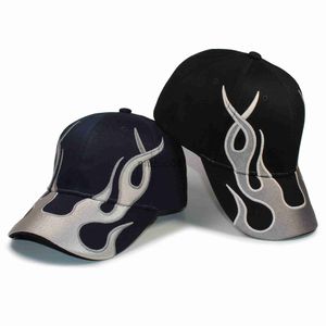 Ball Caps 2023 Baseball Cap Flame Hat Hat Black и Navy Регулируемая вышивка бейсболка для мужчин и женщин J230608