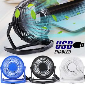 Diğer Ev Bahçesi Güçlü Rüzgar USB Sessiz Fan Masası Dizüstü Bilgisayar Defter Masaüstü PC OFIICE Yaz Soğutma Fanları 4 Blade Rotatable USB Mini Fan 230607