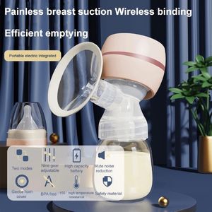 Breastpumps Electric Breast Pump for Hands Release Milk Suction Machine Backflow Resistance Automatic Low Noise 2 Modes July5 22 230608