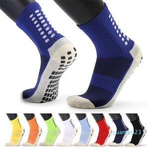 USS Stock Men039s Anti Slip Football Socks Atletik Uzun Çoraplar Basketbol Futbol Voleybolu için Emici Spor Kavrama Çorapları