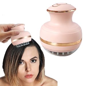 Массажер для головки EMS Electric Head Massager Беспроводной скальп массаж содействует росту волос, разжигая вибрацию, глубокая ткань расслабляет инструмент для здоровья тела 230608