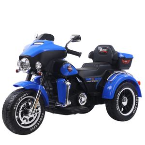 Children's Harley Electric Motorcycle Tricycle for Boys and Girls Double Drive Baby Stroller Toy Car Large Size Seat Two People