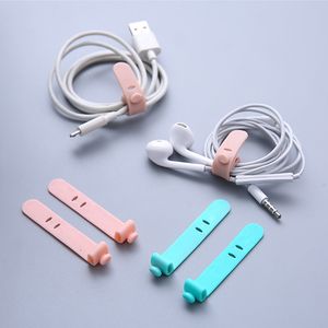 500pcs/lot Data Cable Line Organizer Strapping Storage Clip Universal Line Line Linesing Home Office Коллекция