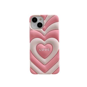 Ücretsiz DHL Toptan 3d Aşk Kalp Heart Candy Renk Telefon Kılıfı Karikatür Yumuşak Silikon Kılıf İPhone 14 13 12 11 PRO Max Arka Kapak