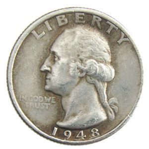 US 1948 P D S Washington Quarter Dollars Silver Plated Copy Coin