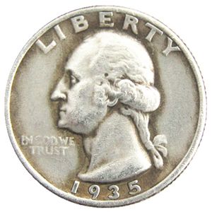 US 1935 P D S Washington Quarter Dollars Silver Plated Copy Coin