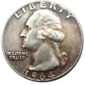 US 1964 P/D Washington Quarter Dollars Silver Plated Copy Coin