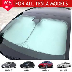 Tesla için yeni Model 3 Y x S Araç Ön Cam Güneş Koruyucu Pencere Güneş Koruyucu Vizör Güneş Gölge Blokları UV Işınları Koruma Şuralığı Coche