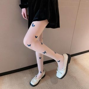 Kadın Çorap lolita ipek ince çoraplar seksi kelebek jk kızlar dantel vücut çekirdek eğik külotlu çorap