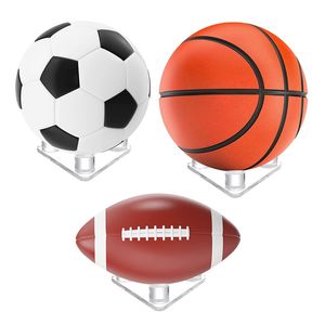 50шт/лот акриловый мяч держатель держатель шариковой дисплей Стенд на дисплей для баскетбольного футбольного волейбола футбольный регби шарики регби