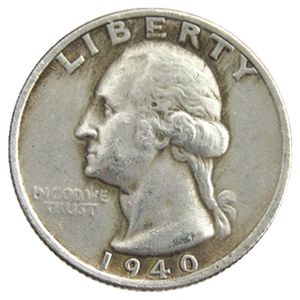 US 1940 P/D/S Washington Quarter Dollars Silver Plated Copy Coin