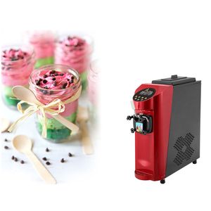 Commercial Electric Soft Serve Ice Cream Machine 1200W Ice Cream Maker With Cleaning Easy Cleaning Puffed 22L/H
