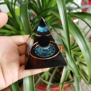 Takı Kutuları 60mm El yapımı Orgonit Piramit Mandala Obsidian Kristal Küre Enerji Bakır Çemberi Akümülatör Orgone 230609