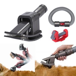 Fraldas 4pcs Universal Pet Vacuum Cleaner Brush Kit Pet Vacuum Grooming Brush Hair Shedding Deshedding Attachment Kit de ferramentas para cães e gatos