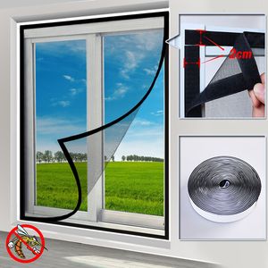 Sheer Curtains DTGJ Insect Mosquito Nets for Window Screen Mesh Custom Size Tulle Invisible Black Fiberglass Against Mosquitoes and Flies 230609
