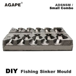 Balıkçılık Kancaları Agape DIY Snapper Sinker Kalıp Adsnsm Küçük Combo 28G 56G 84G 5 Boşluk Aksesuarları 230609