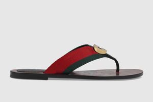 Gerçek deri tanga terlikleri erkekler kadınlar çift g yaz plaj slaytları düz yeşil kırmızı naylon flip floplar ağ kayışları sandalet boyutu 35-46