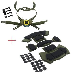 Protective Gear Wendy Helmet Suspension System Tactical Adjustable Lanyard FAST MICHHelmet Accessory Gen 2 Memory Foam Pad 230609