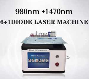 Tıbbi Zayıflama Ekipmanı 980NM+1470NM Diyot Lazer Lipoliz Liposuction Cerrahi Cilt/Evlt/PLDD/Diş Sıkma/Kan Örümcek Damarları Çıkarma Makinesi