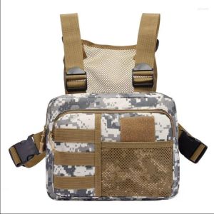 Backpack Streetwear Men Bag Tactical Vest Crossbody Chest Bags Packs For Fashion Punck Rig Man Outdoor