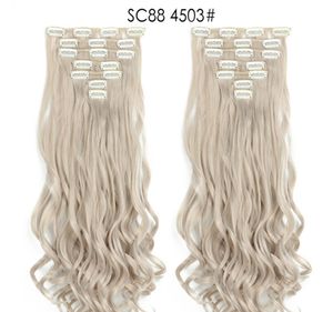 22 -inch chemical fiber ponytail seven -piece set emphasizes the diverse style and convenient now starts to choose your style