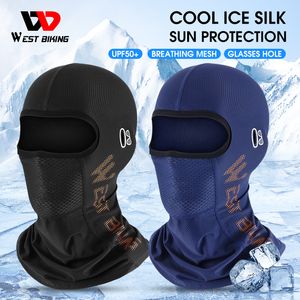 Cycling Caps Masks WEST BIKING Cycling Cap Summer Breathable Running Scarf Balaclava Bike Full Face Cover Climbing Fishing Outdoor Hat 230609