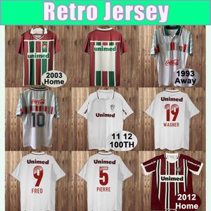 2009 Fluminense Retro Futbol Forması Fred Pierre Jean W. Nem Wagner Ana Sayfa 100. Kısa Kollu Futbol Gömlek