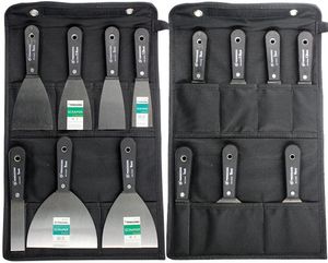 Putty Knife 7PCS Knives Set Flex Drywall Paint Scraper Kit 7 Sizes Soft Grip Handle Carbon Steel Blade Canvas Storage Bag Includ 230609