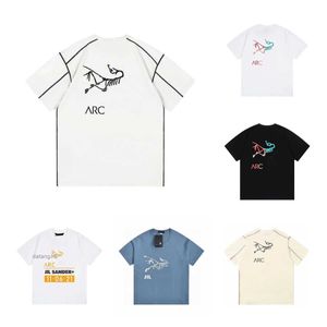 Arc T Shirt Giyim Tees Edition 2023S Çok yönlü moda markası klasik renkli baskı gevşek unisex ark erkek tişörtleri arc aralık tişört ppsm