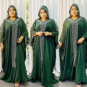 Etnik Giyim Kadınlar İçin Afrika Geleneksel Elbiseler Şifon Ankara Kaftan Bayanlar Müslüman Dubai Abaya Boncuklar Düğün Akşam Bouubou 230613