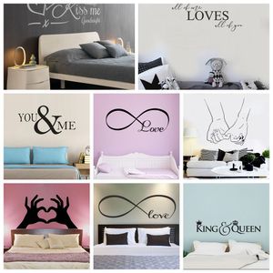 Yeni Tasarım Aşıkları Tırnaklar Yatak Odası Dekor Çıkartmaları Odası Odası Dekorasyon Etiketleri Tatlı Ev Kızlar Oda Duvar Duvar Kağıdı